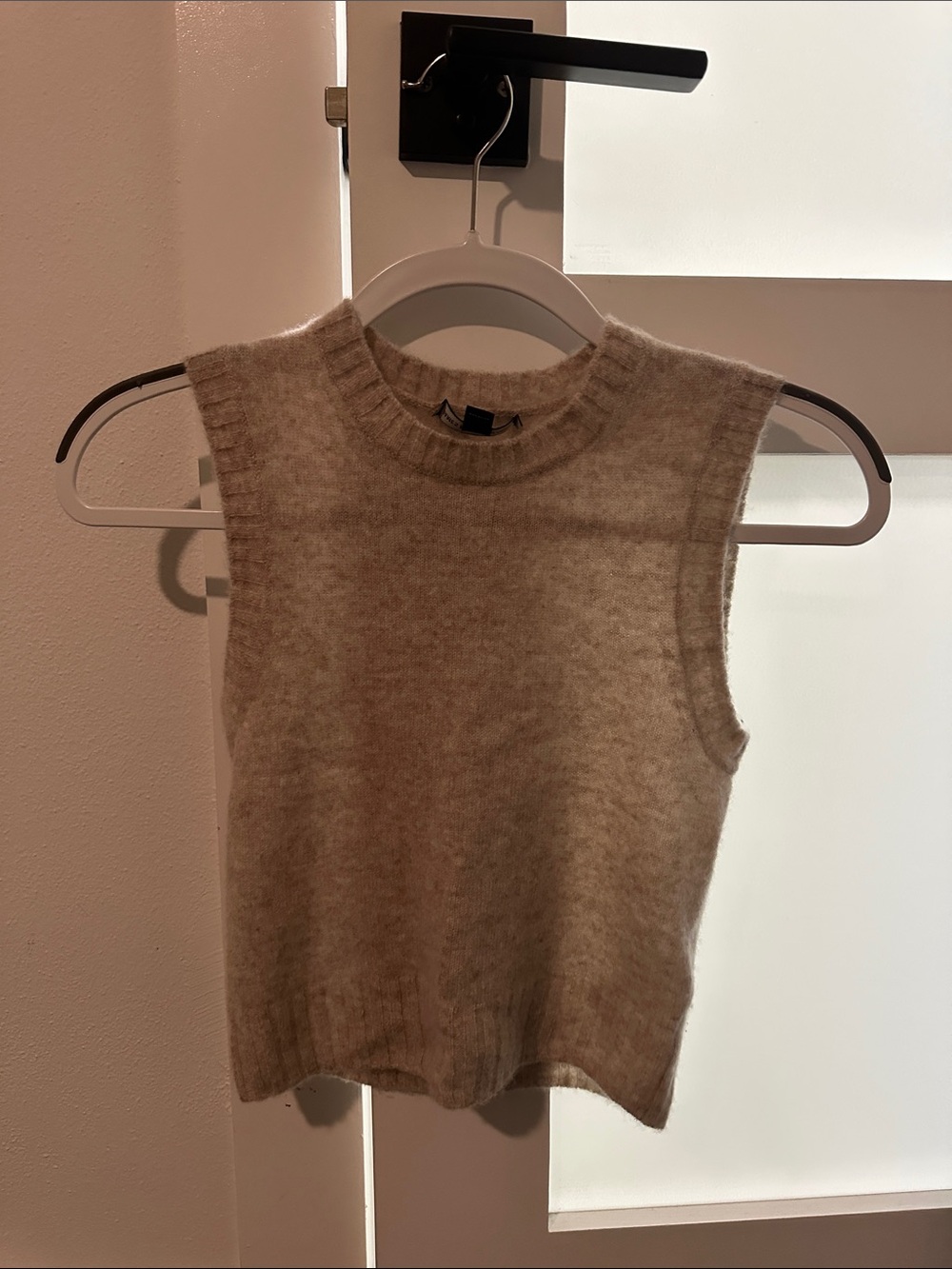 James Perse Soft Knit Sleeveless Tank in Light Beige